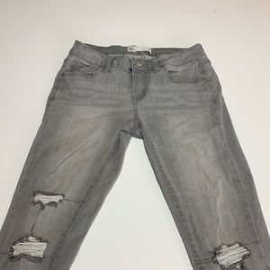 RSQ skinny ripped grey jeans!